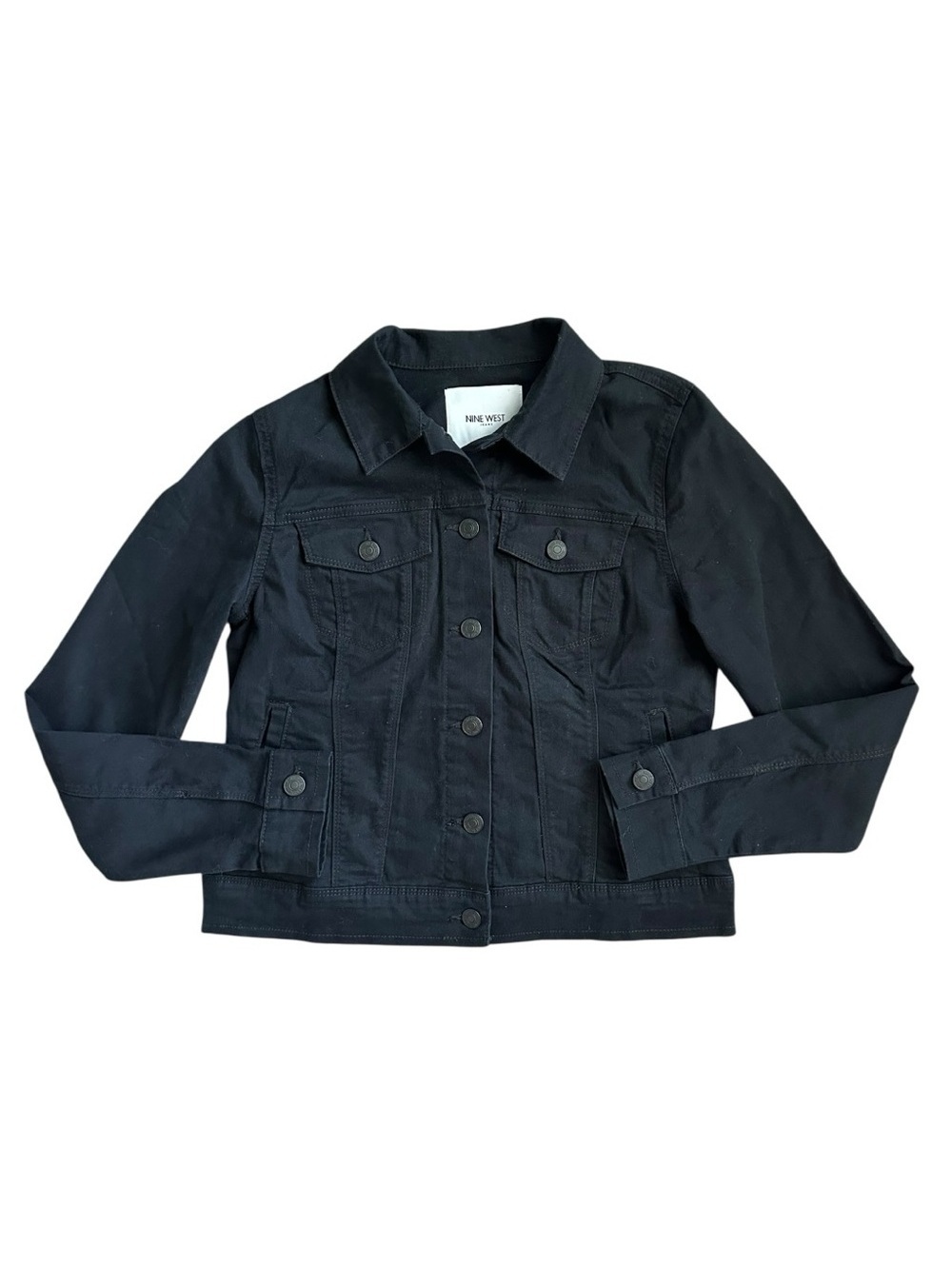 Nine West Black Denim Jacket - Picture 1 of 4